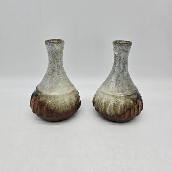 Pottery Craft USA Ceramic Genie Bottle-Shaped Bud Vase Set of Two Multicolor - Picture 2 of 7
